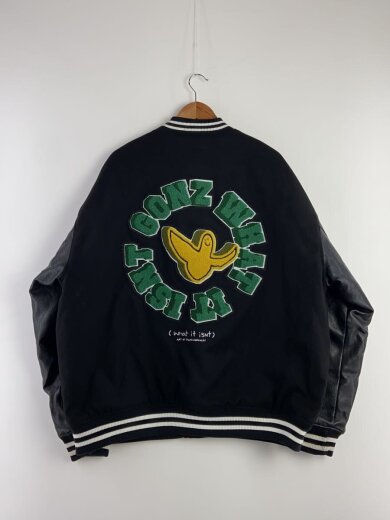 商品画像：スタジャン/1/ポリエステル/BLK/無地/2h5-62926 2