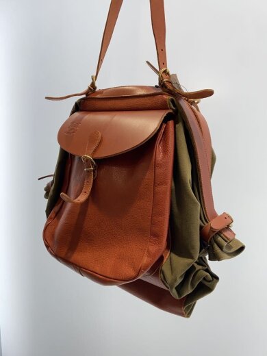 商品画像：リュック/レザー/BRW/角擦れ有/レザー部分傷有 2