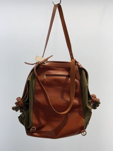 商品画像：リュック/レザー/BRW/角擦れ有/レザー部分傷有 3