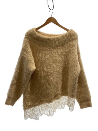 商品画像：ニット・セーター(厚手)/M/ポリエステル/CRM/無地/2756/156/712 1