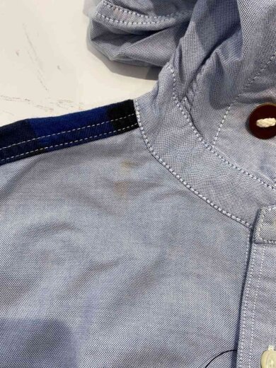 商品画像：長袖シャツ/XS/コットン/BLU/無地/WO-B904 7