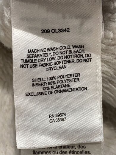 商品画像：ジャケット/M/ポリエステル/WHT/209 OL3342 4