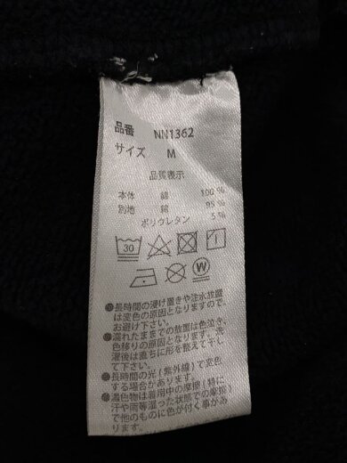 商品画像：ジップパーカー/M/コットン/BLK/無地 4