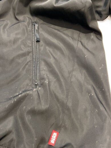 商品画像：ジャケット/XL/ポリエステル/BLK/両ポケット付近、背面汚れ有 7