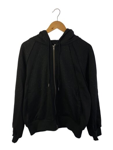 商品画像：パーカー/S/コットン/BLK/総柄 1