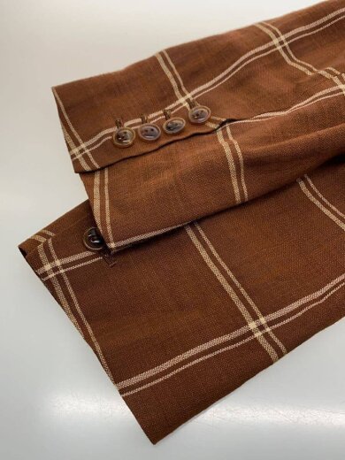 商品画像：テーラードジャケット/38/レーヨン/BRW/チェック/20AW-JK04A-D 5