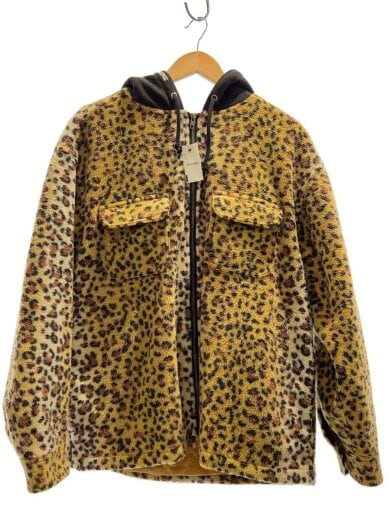 商品画像：23AW/Fleece Zip Up Hooded Shirtジャケット/M/ポリエステル/アニマル/臭い有 1