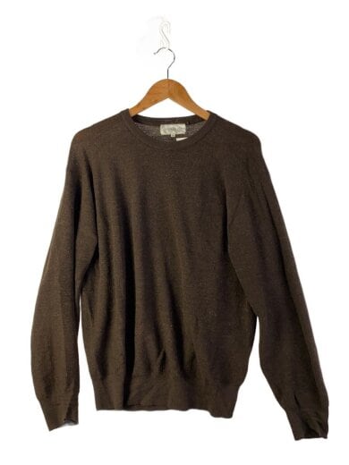 商品画像：ニット・セーター(薄手)/2/アルパカ/BRW/無地/25-080-684-0008-3-0 1
