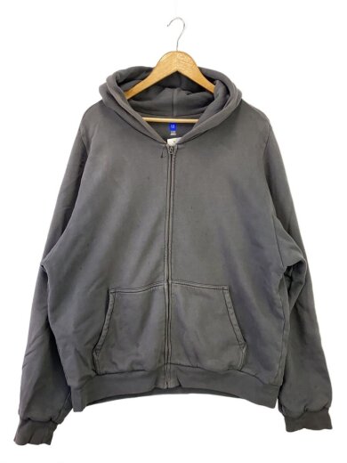 商品画像：ジップパーカー/XL/コットン/GRY/無地/537322-00-1// 1