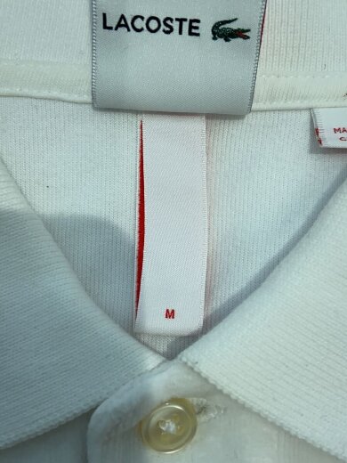 商品画像：ポロシャツ/M/コットン/WHT/無地// 4