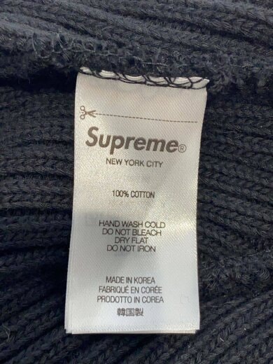商品画像：ニットキャップ/--/コットン/BLK/メンズ/small box logo beanie// 4