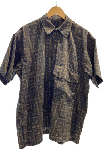 商品画像：TECH SPORTS OPEN COLLAR SHIRTS/M/ポリエステル/BLK/総柄/BE-89023 1