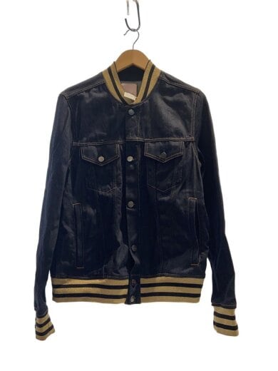 商品画像：GLITTER COLLAR VARSITY DENIM JACKET/Gジャン/46/デニム/IDG/無地// 1