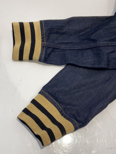 商品画像：GLITTER COLLAR VARSITY DENIM JACKET/Gジャン/46/デニム/IDG/無地// 5
