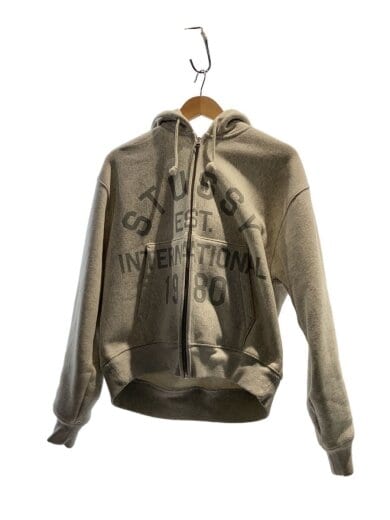 商品画像：Established Zip Hoodie/ジップパーカー/M/コットン/GRY/プリント/裾汚れ有 1