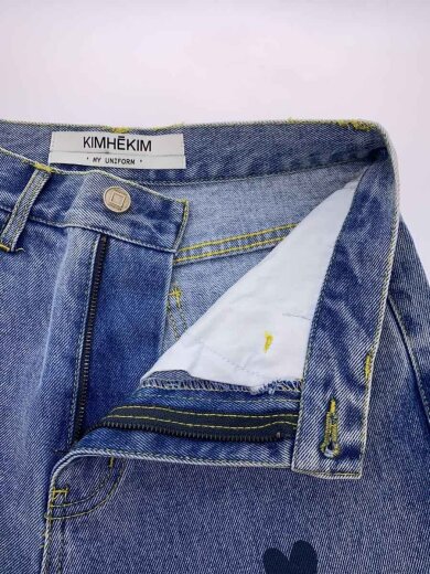 商品画像：My Uniform Denim/ハートプリント/S/デニム/IDG/無地/ps20-jn01// 3