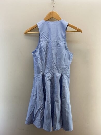 商品画像：ショートドレス/ノースリーブワンピース/32/コットン/BLU/無地/fdr116.co0063 2