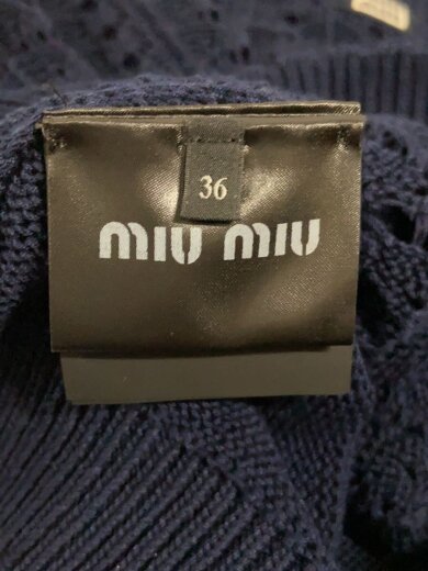 商品画像：クロシェポロトップ/ポロシャツ/36/コットン/NVY/MML03L 4