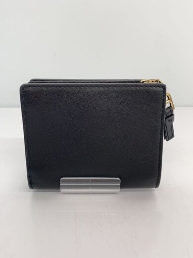 商品画像：2つ折り財布/BLK/無地/レディース 2