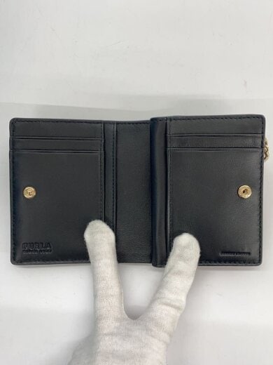 商品画像：2つ折り財布/BLK/無地/レディース 4