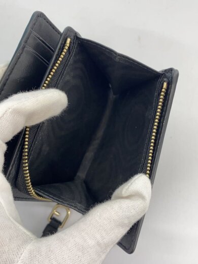 商品画像：2つ折り財布/BLK/無地/レディース 5