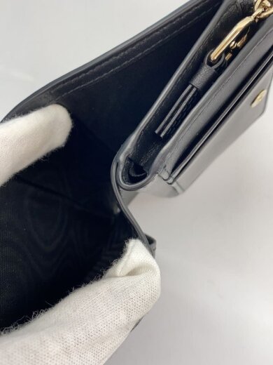 商品画像：2つ折り財布/BLK/無地/レディース 6