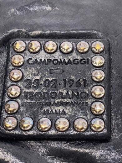 画像：CAMPOMAGGI2つ折り財布/レザー/BLK/メンズ3