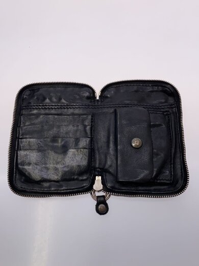 画像：CAMPOMAGGI2つ折り財布/レザー/BLK/メンズ4