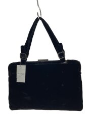 ハンドバッグ/スウェード/BLK/無地/97aw/がま口