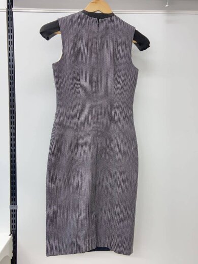 商品画像：ノースリーブワンピース/34/ウール/GRY/ヘリンボーン 2