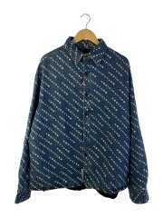 NEO(N)FUTURE/Slash Logo Padding/ブルゾン/M/コットン/BLU/総柄