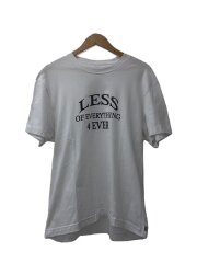 LESS OF EVERYTHING 4 EVER/L/コットン/WHT/プリント