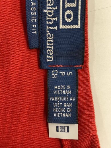 商品画像：Tシャツ/S/コットン/RED 4