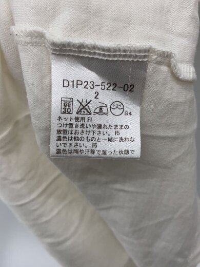 商品画像：Tシャツ/2/コットン/WHT/d1p23-522-02 4