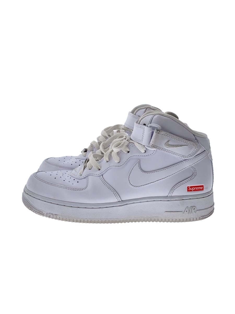 NIKE × Supreme / AIR FORCE 1 MID_エアフォース 1 ミッド/27cm/WHT