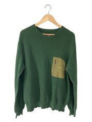 PACK FIELD SWEATER_パックフィールドセーター/L/コットン/GRN