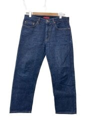 Rigid slim Jeans/32/コットン/IDG/無地