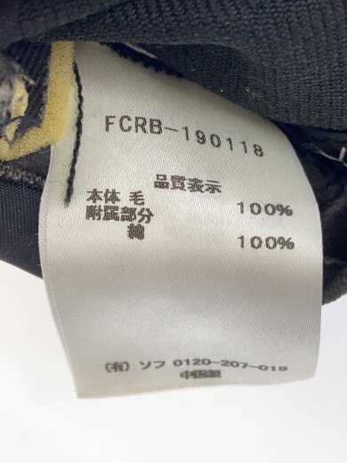 商品画像：キャップ/ウール/BLK/無地/メンズ/トリプルコラボ/内側汚れ有 6