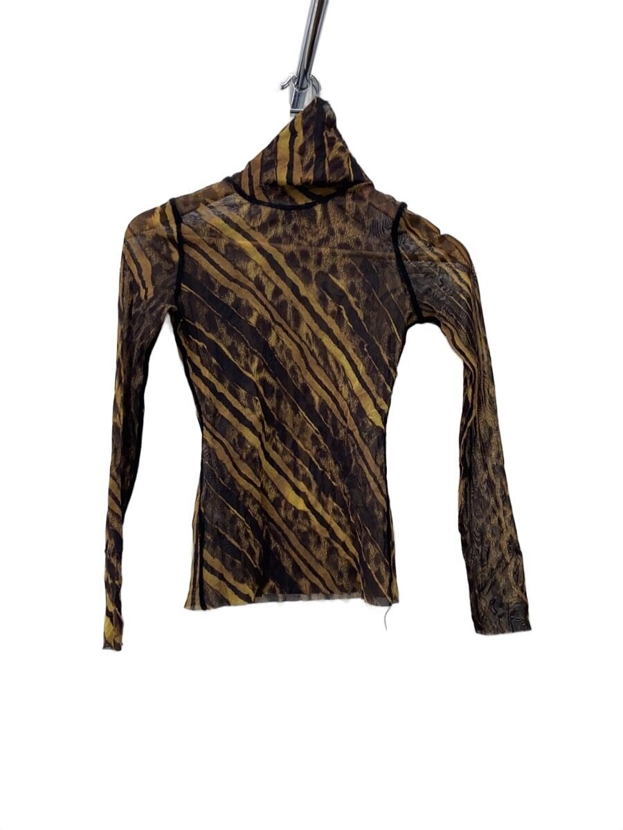 Jean Paul GAULTIER FEMME / 長袖Tシャツ/40/ナイロン/YLW/総柄/570-5.CKK.YG SS.0005