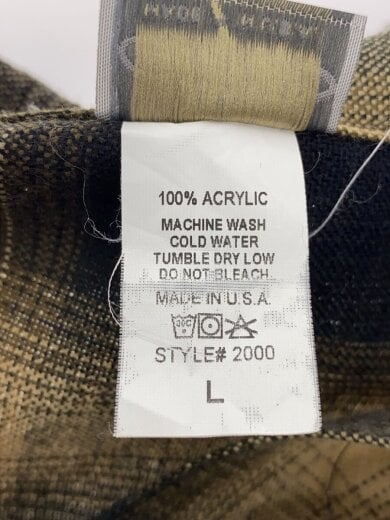 商品画像：長袖シャツ/L/アクリル/BEG/オンブレCK/2000 4