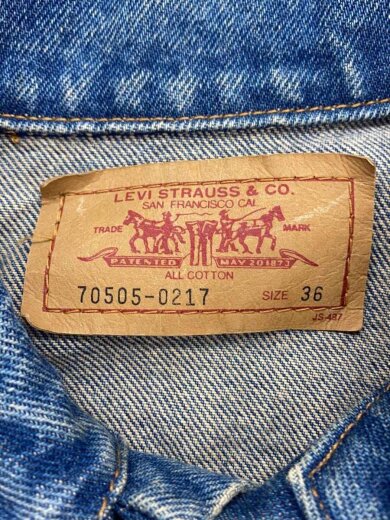 商品画像：Gジャン/36/コットン/BLU/無地/70505-0244 3