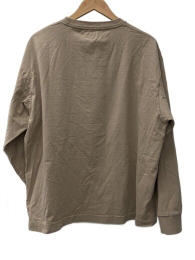商品画像：長袖Tシャツ/XXL/コットン/BEG/無地 2