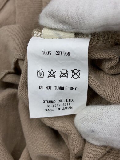 商品画像：長袖Tシャツ/XXL/コットン/BEG/無地 5