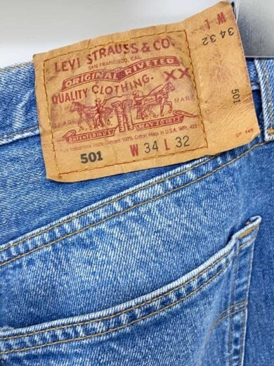 商品画像：00s/501/米国製/ストレートパンツ/W34L32/デニム/IDG 5