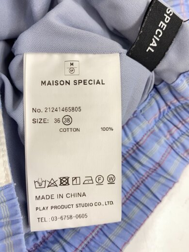 商品画像：Stripe Easy Over Pants/38/コットン/BLU/ストライプ/21241465805 4