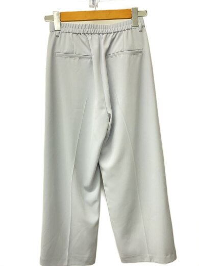 商品画像：とろみセンターラインストレートパンツ/S/ポリエステル/BLU/無地/chd0015-2 2