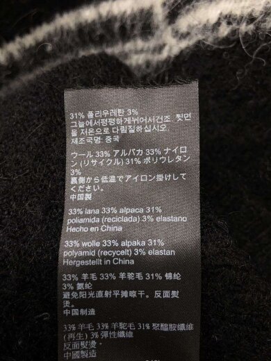 商品画像：ニット・セーター(厚手)/M/ウール/BLK/MK026X 5