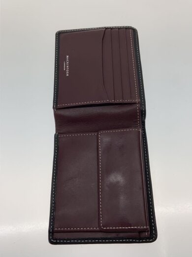 商品画像：2つ折り財布/レザー/BLK/無地/メンズ 4