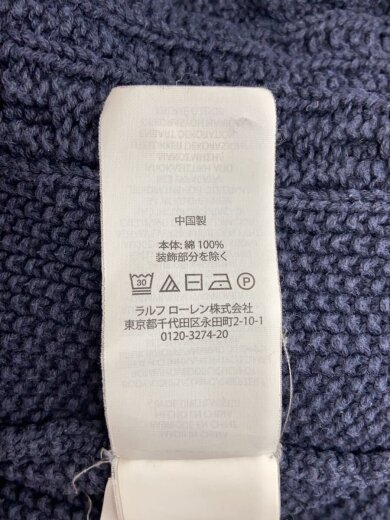 商品画像：長袖ワンピース/L/コットン/NVY 5