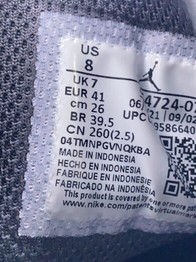 商品画像：AIR JORDAN 1 MID_エア ジョーダン 1 ミッド/26cm/GRY 5